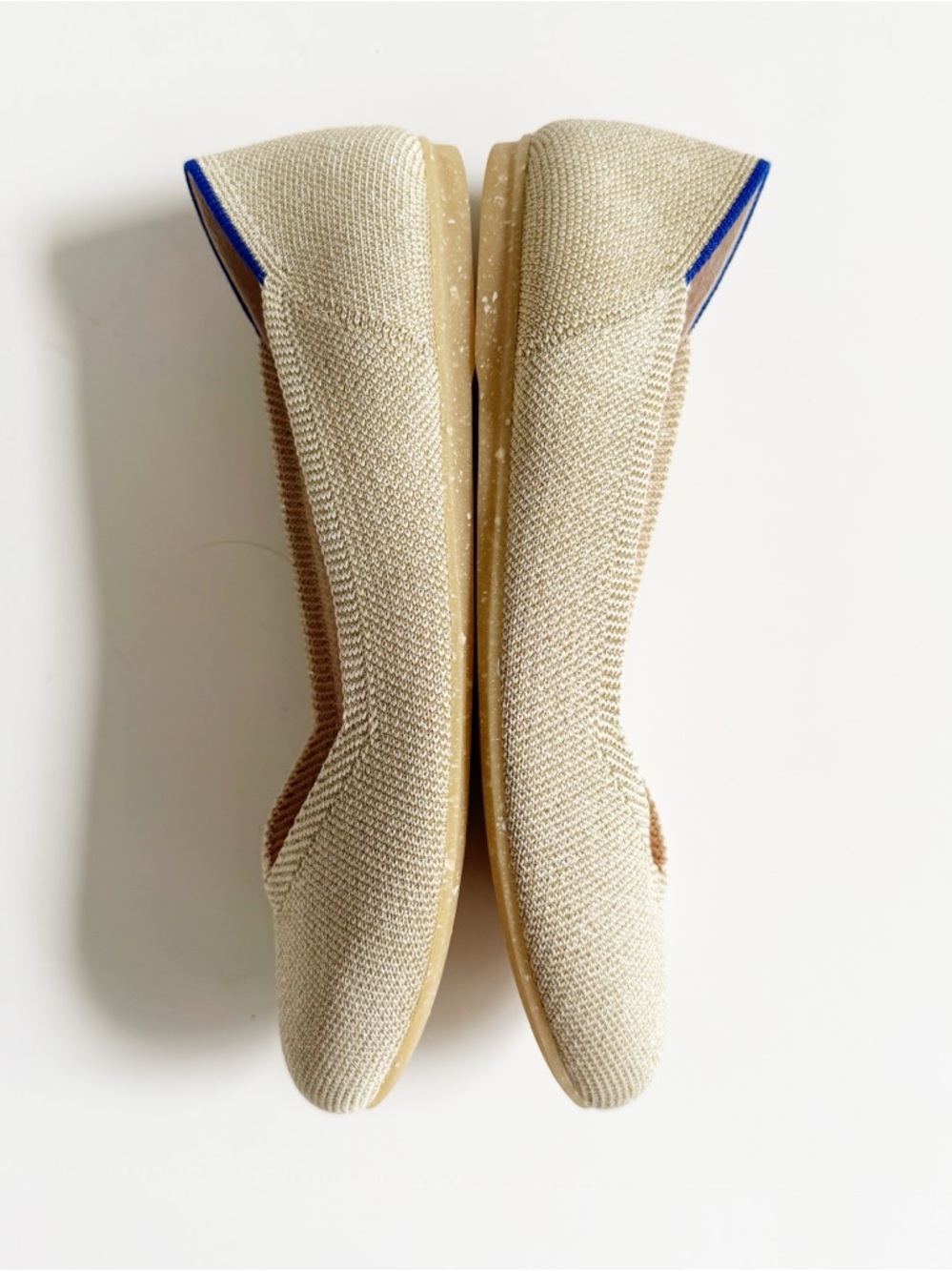 Rothys The Flat Light Gold Metallic Round Toe | 6.5 - Picture 7 of 13